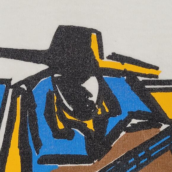 Vintage 90s Beales Street Blues Festival Shirt Medium 19x26 White - Picture 12 of 16